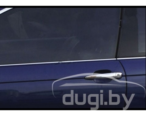 Нижние молдинги стекол (нерж.) для E46